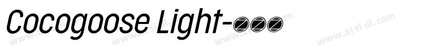 Cocogoose Light字体转换